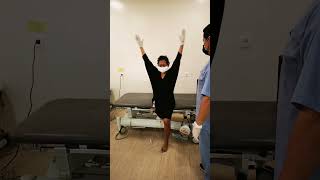 physiotherapy for hip disarticulation amputee 01 [upl. by Garbe629]