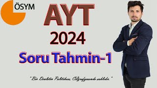 AYT COĞRAFYA SORU TAHMİN1 2024 YKS [upl. by Sinnard]