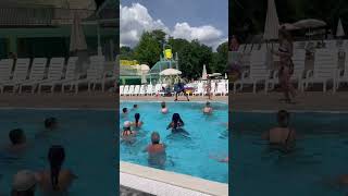 Water aerobics class at Hu Norcenni Girasole Village [upl. by Naic]