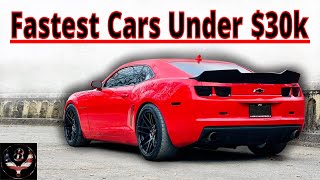 9 Fastest American Cars Under 30k  2022 [upl. by Marx]