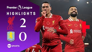 Nunez amp Salah Punish Villa At Anfield 💪  Liverpool 20 Aston Villa  Premier League Highlights [upl. by Teahan]