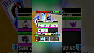 ✅ Trading Gamepass L or W Trade in Blox Fruits Roblox bloxfruits roblox onepiece shorts [upl. by Naul]