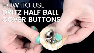 How To Cover Buttons with Fabric [upl. by Airpac247]