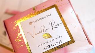 How to Add Gold Foil to Soap Labels and Stickers [upl. by Yelssew]