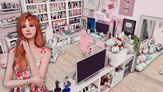 QUARTO GAMER KAWAII  CC LINKS THE SIMS 4🌸 [upl. by Naliorf334]