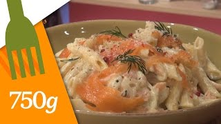 Recette de Pâtes au saumon  750g [upl. by Amando]