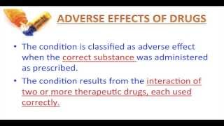 Lesson 6  Adverse Effect vs Poisoning [upl. by Llenol]