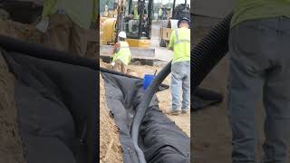 US 20 Roadway Drainage Installation Construction [upl. by Annovaj44]