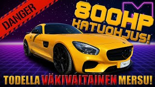 KOEAJOSSA  VIRITETTY MERCEDESBENZ AMG GTS 16 4K [upl. by Iccir]