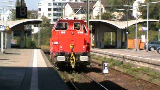 Die neueste Gmeinder Lokomotive D180 BB in Heidelberg Hbf von Hafen Hannover [upl. by Olen]