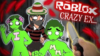 ESCAPING OUR CRAZY EX  Roblox Short Horror Stories [upl. by Zebaj]