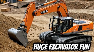 Satisfying Tata Hitachi EX 8000 Diecast Model  Mega Excavator in Action [upl. by Casta]