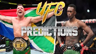 UFC 305 Du Plessis vs Adesanya Predictions [upl. by Ayrad]