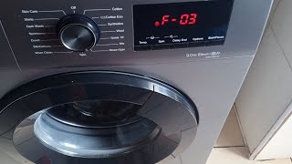 Fix Hisense washing machine F03 error code by yourselfunblock or change the drain pump [upl. by Olenta]