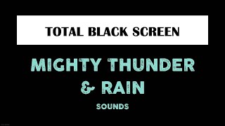 Thunderstorm Sounds for Sleeping Black Screen 10 Hours Thunder and Rain Dark Screen [upl. by Ferdinand]