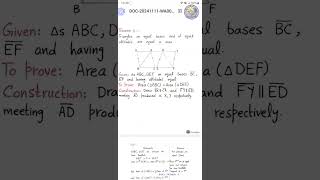 Class 9 Mathematics  Theorem No 04  Chapter 16 [upl. by Ecinwahs274]