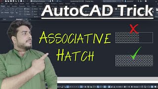 AutoCAD Tricks  Associative Hatch amp NonAssociative Hatch in AutoCAD AutoCAD Hack [upl. by Junko]