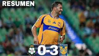 SANTOS 03 TIGRES  GOLEADA INCOMPARABLE a los GUERREROS [upl. by Nari664]