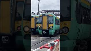 2 Class 377s Pass together at Bedhampton LC Hampshire 20082024 [upl. by Nealy]