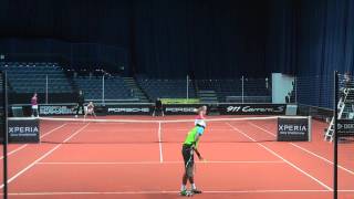 Iveta Benesova vs Akgul Amanmuradova  Porsche Tennis Grand Prix 2012 [upl. by Kristel351]