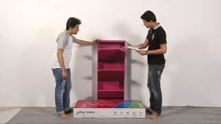 Godrej Interio STEP IN Shoe Cabinet Installation Video [upl. by Aibos484]