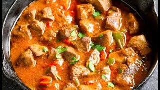 HIT Gulasz wieprzowy z szynki smaczny i szybki Rewelacja pork stew  MajkelGotuje [upl. by Aklim991]