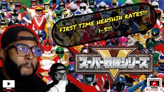 SUPER SENTAI FIRSTTIME HENSHIN RATES FROM 15  PART 1 GORANGER  GINGAMAN  RichieREACTS [upl. by Ardnuyek]