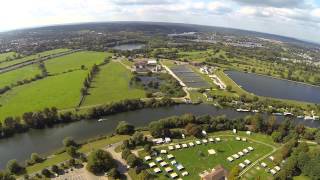 Laleham Park by Air with views of the Camp Site via DJI Phantom 2 [upl. by Schoenburg]