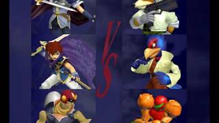 Super Smash Bros Melee CPU Triples Tournament  Losers Bracket  Team Marth vs Team Fox [upl. by Eimmat749]