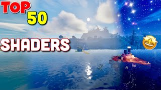 TOP 50 ULTRA REALISTIC SHADERS For Minecraft PE 118 Best Shaders of 2021 [upl. by Nauqad]