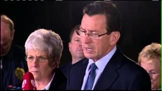 Watch Conn Gov Dannel Malloy Speak on Newtown School Shooting [upl. by Thorlay]