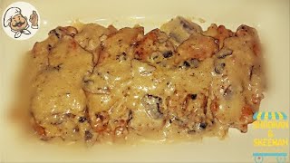 بيكاتا الدجاج بالمشروم كما يجب ان تكون 👌  Chicken Piccata with Mushroom [upl. by Atenek]