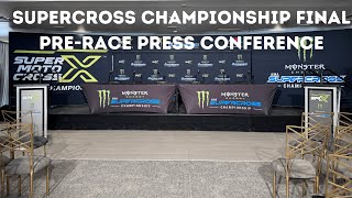 2024 Monster Energy AMA Supercross Championship Final PreRace Press Conference  Salt Lake City [upl. by Aidiruy]