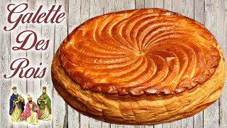 GALETTE DES ROIS  À LA FRANGIPANE ET AUX PÉPITES DE CHOCOLAT  ÉPIPHANIE [upl. by Esinnej957]