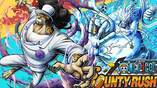 Cipher pol Aigis 0 Rob Lucci and Kami Eneru showcase one piece bounty rush [upl. by Asiar756]