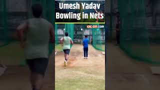 Umesh Yadavs Intense Bowling Session in the Nets – Watch the Action Unfold ytshorts [upl. by Eenhpad]