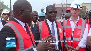 REPORTAGE NCI SUR LA VISITE DU MINISTRE AMEDE KOUAKOU SUR LE BOULEVARD PORTVRIDI [upl. by Perkins230]