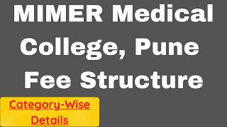 MEIMER Medical College Pune Fee Structure [upl. by Cordeelia645]