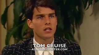 Tom CruiseOriginal Top Gun interview with Jimmy Carter1986 [upl. by Romilda]