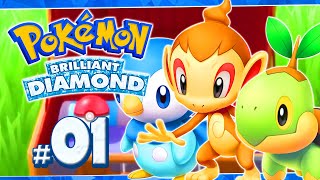 Pokemon Brilliant Diamond Part 1 THE SINNOH REMAKE Gameplay Walkthrough [upl. by Lan]