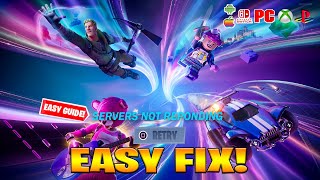 Why Fortnite Servers Is Down Log in How to fix Fortnite Update Servers Down Offline Chapter 5 [upl. by Melodie]