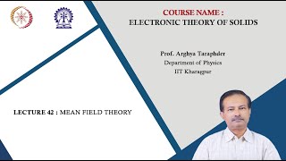 Lecture 42 Mean Field Theory [upl. by Carrew]