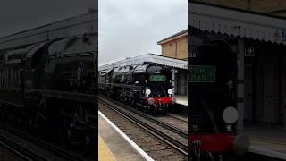 Clan Line steams through Canterbury East with 67021 on rear ClanLine steamtrain Train canterbury [upl. by Bhatt]