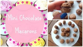 Chocolate French Macarons ♥ Bitesize Bakes [upl. by Ainotahs609]