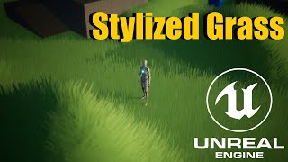 Procedural Stylized Reactive Grass in UE5 Downloads for Patrons [upl. by Quintana941]