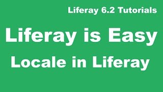 Liferay Tutorial 13  Locale in Liferay [upl. by Naujuj338]