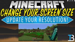 How To Change Your Screen Size in Minecraft Change Your Resolution in Minecraft [upl. by Eremahs993]