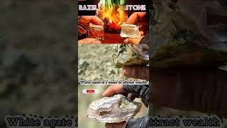 White agate is a stone to attract wealth naturalagate [upl. by Ydnes]