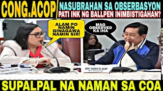 SAGUTANG COA VS CONGACOP PATI INK NG BALLPEN INIIMBISTIGAHAN NARIN [upl. by Htyderem]