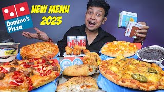 Dominos Mukbang Champaran Mutton Paneer Tikka The 4 Cheese Double Cheese Margherita with Sides [upl. by Lledroc282]